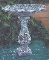 Photo of Birdbath - Cabbage Leaf - Sunflower Top - Marquis Gardens